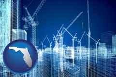 florida map icon and construction projects